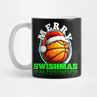 Merry Swishmas Basketball Christmas Mug